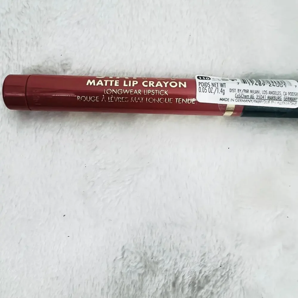 MILANI Stay Put Lip Crayon Longwear Lipstick   #110 No Curfew 0.05 Oz